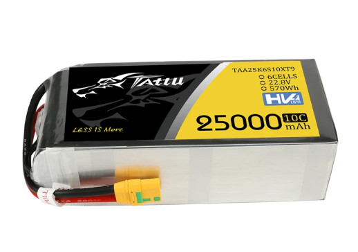 Gens Ace LiPo Tattu serie - 6S 25000mAh 22,8V HV (10C) s konektorem XT90-S