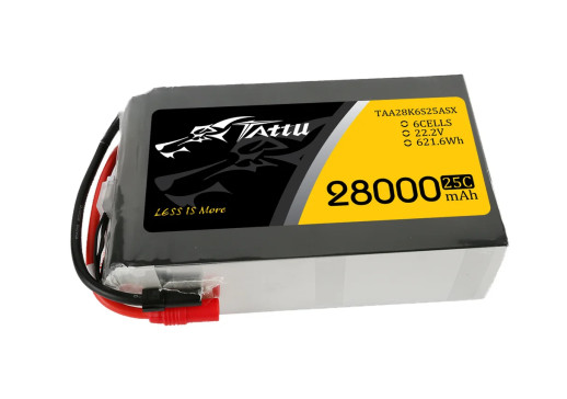 Gens Ace Tattu serie - 6S 28000mAh 22.2V 6S1P (25C) s konektorem AS150+XT150