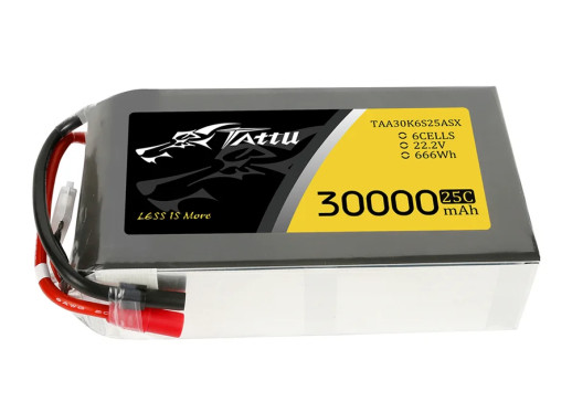 Gens Ace LiPo Tattu serie - 6S 30000mAh 22.2V 6S1P (25C) s konektorem AS150+XT150